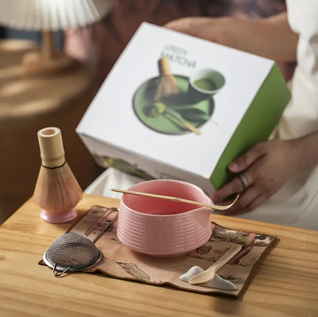 Kit Matcha Rosa - 8 piezas