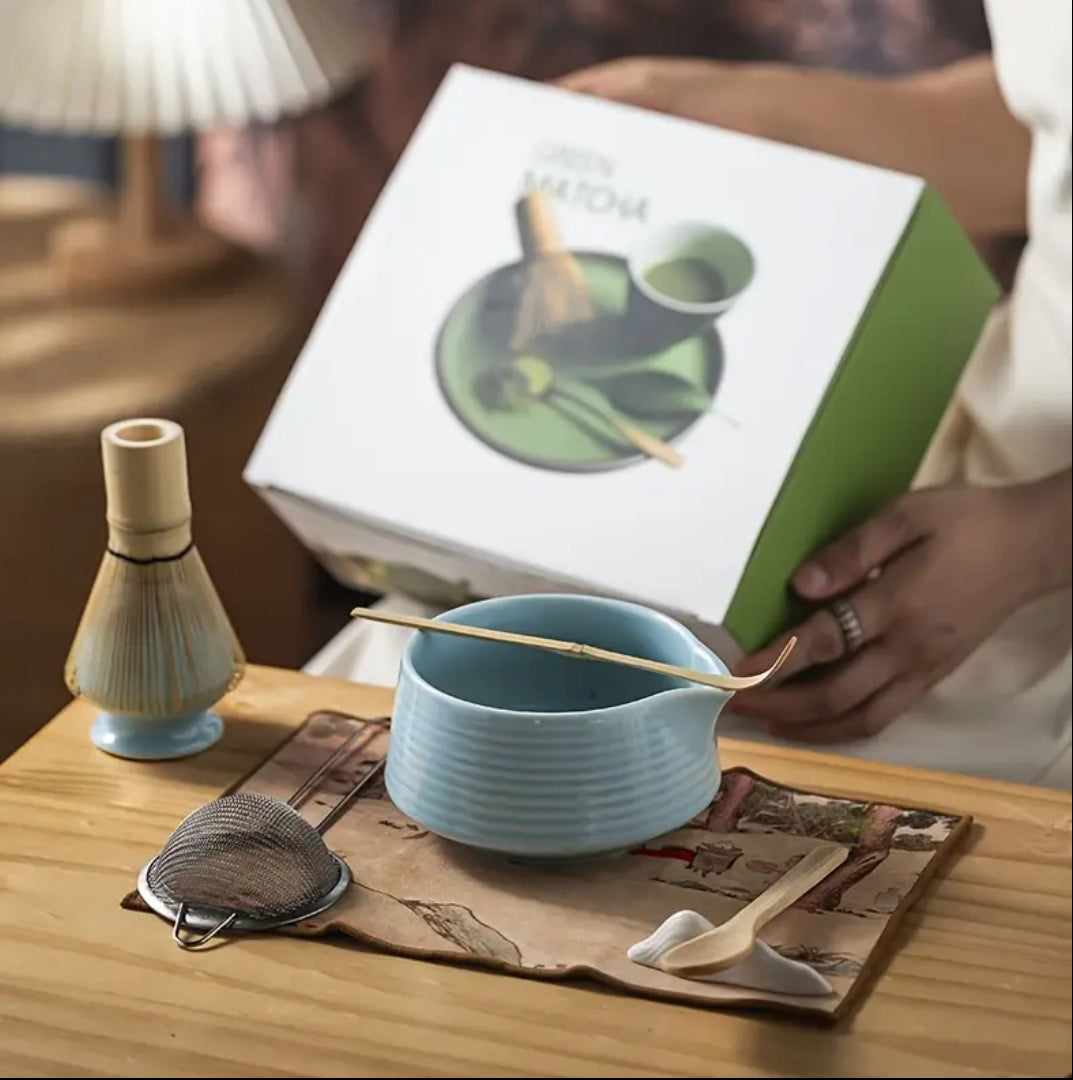 Kit Matcha Azul cielo - 8 piezas