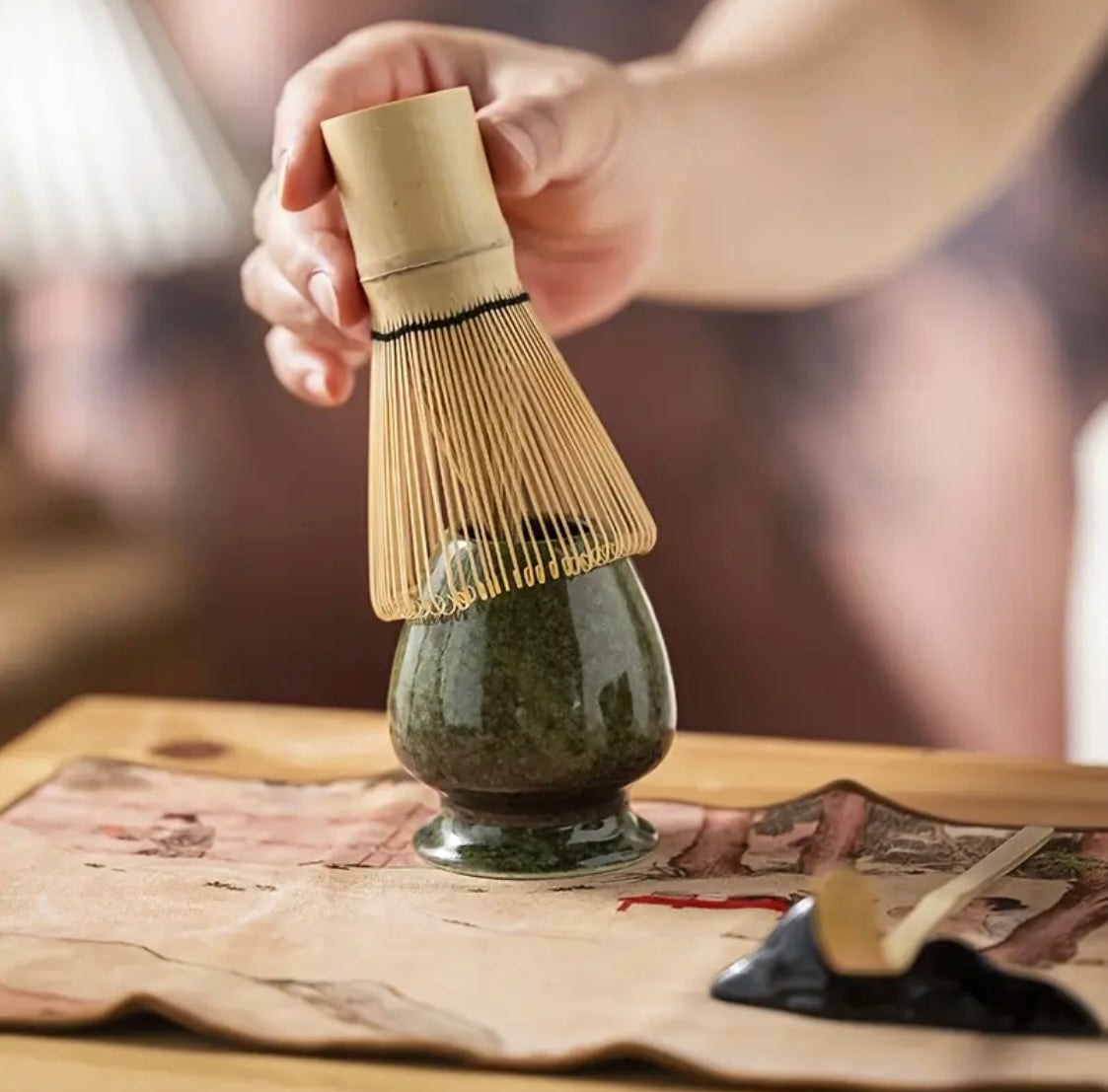 Kit Matcha Verde-cafe Oscuro - 8 piezas